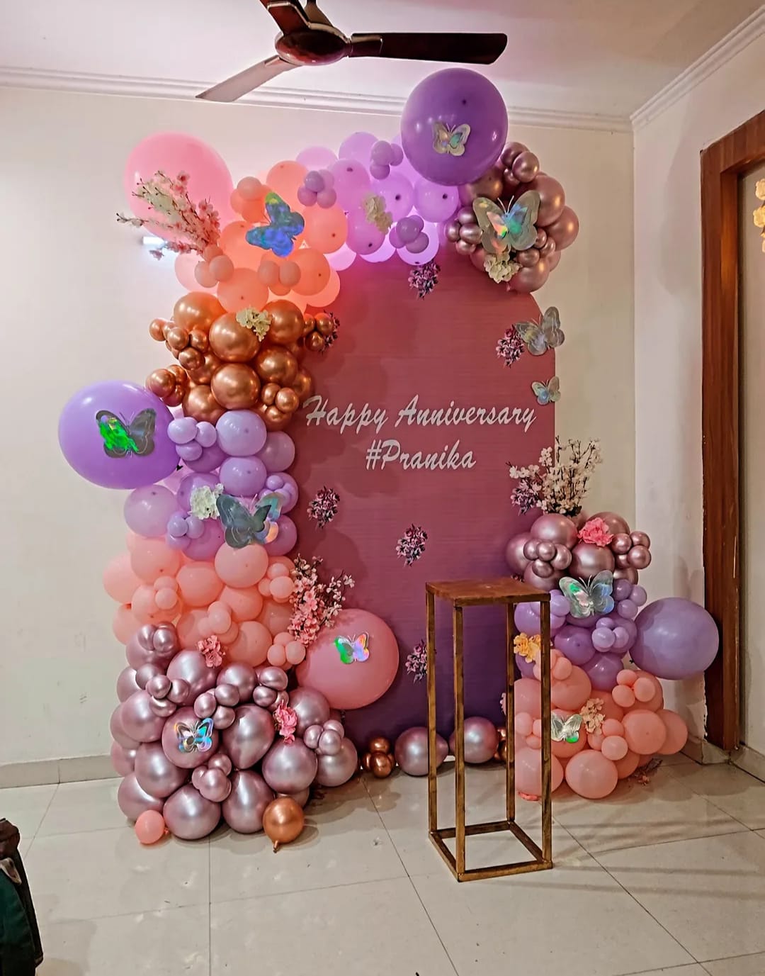 Butterfly Garden Anniversary Frame