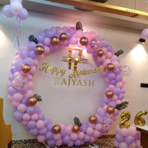 Golden Leaf Anniversary Ring Decor