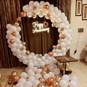 White & Rose Gold Elegance Ring