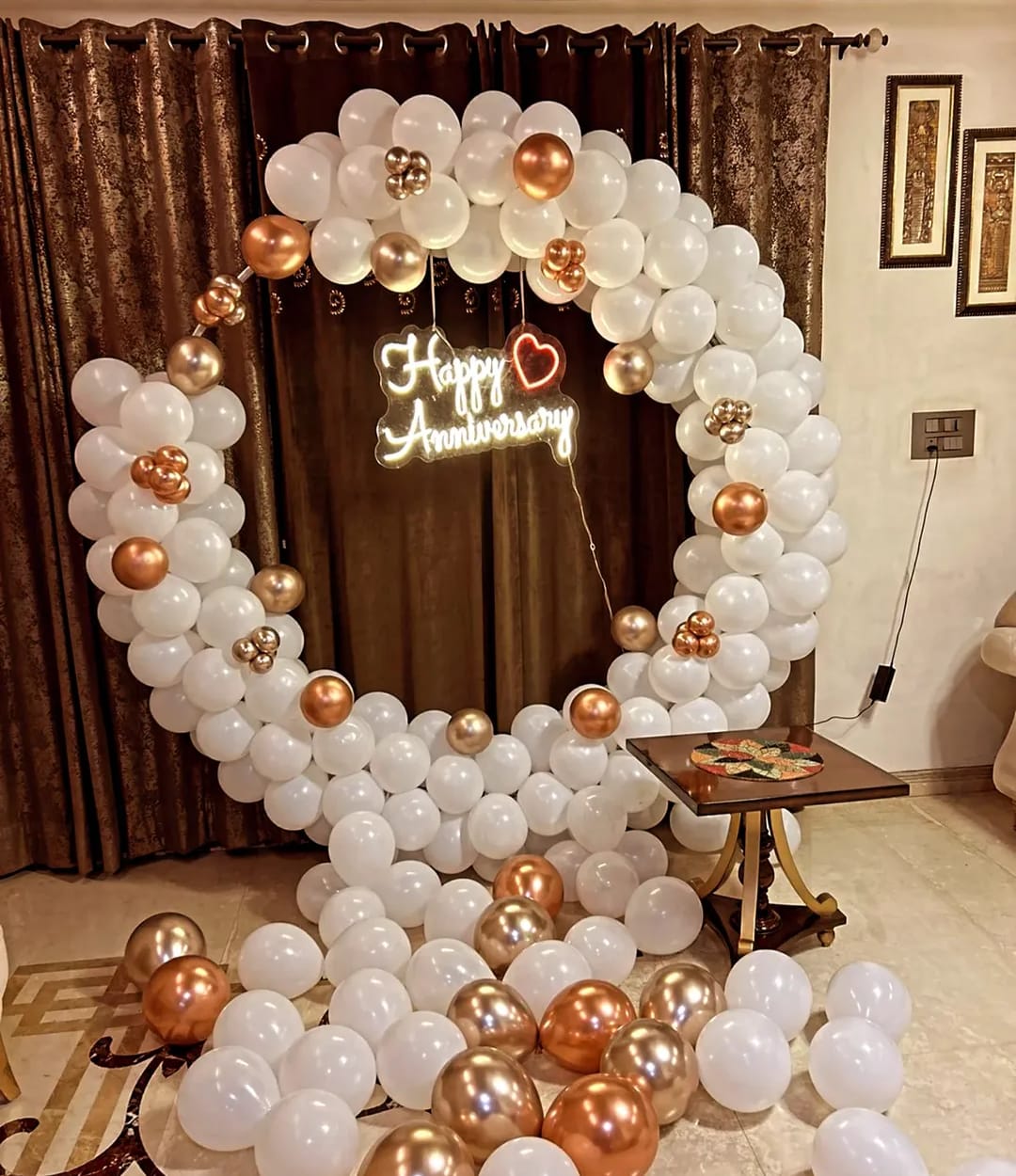 White & Rose Gold Elegance Ring