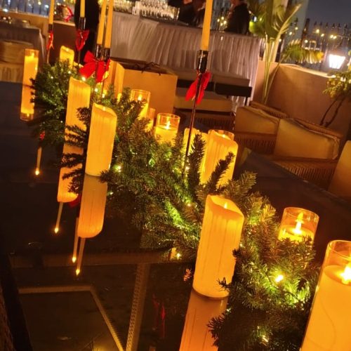 Candle Light Dinner Setup